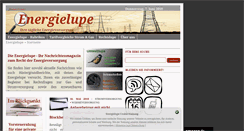 Desktop Screenshot of energielupe.de